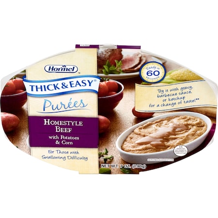 Thick & Easy Thick & Easy Puree Homestyle Beef With Potatoes & Corn 7 oz., PK7 60747
